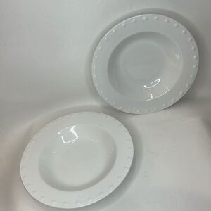 Oneida White Pasta Soup Bowl 9 In Round Katherine Gourmet Collection Set 2